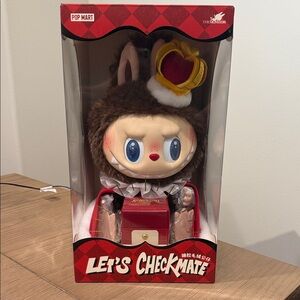 Pop Mart Let's Checkmate Bunny Figure - Red and Brown